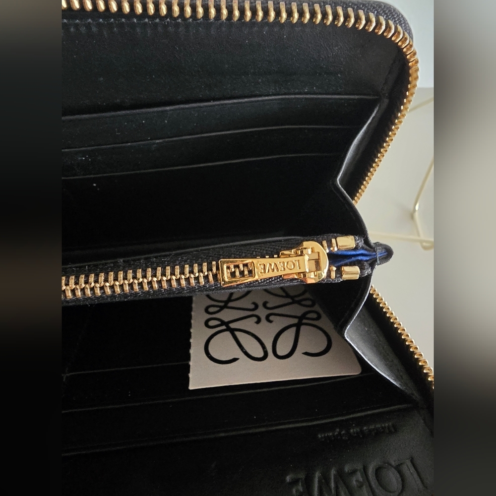 Loewe Black Wallet with Gold Accents - Picture 9 of 12